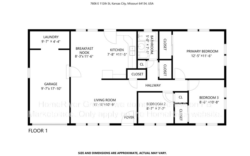 Pet friendly! 7606 E 112th St, Kansas City MO 64134 property image