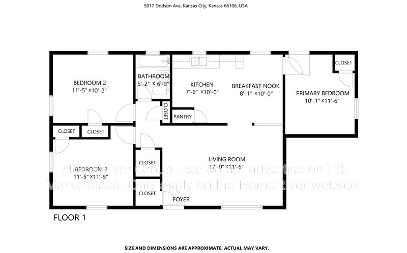 Coming soon! 5017 Dodson Ave, Kansas City KS 66106$60.00 app fee/adult property image