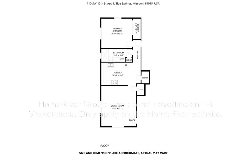 Apply today! 110 SW 10TH ST APT 1, BLUE SPRINGS MO 64015 property image